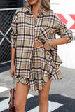 Classic Plaid Skirt Set