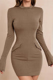 Long-Sleeve Mini Dress