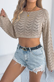 Sequin Fishnet Two-Piece Cover-Up Set