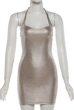 Halter Bodycon Mini Dress