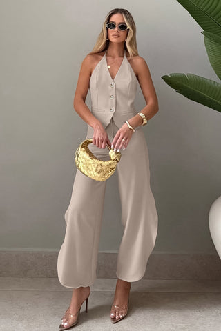 Chic Halter Pants Set