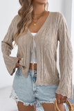 Tie-Front Knit Cardigan