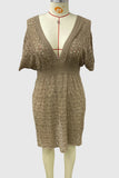 V-Neck Lace Casual Beach Dress