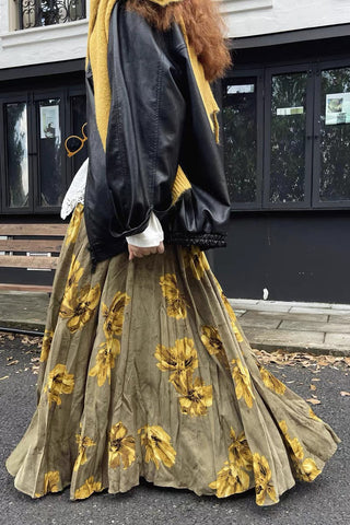 Vibrant Floral Maxi Skirt