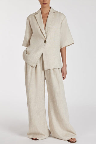 Relaxed Fit Blazer and Pants Set