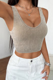 Ribbed V-Neck Cami Top