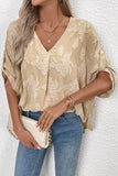 V-Neck Loose Fit Blouse
