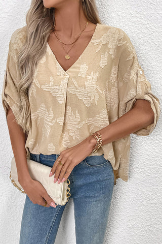 V-Neck Loose Fit Blouse