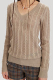 Classic V-Neck Knit Sweater