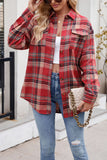 Button-Front Plaid Shirt