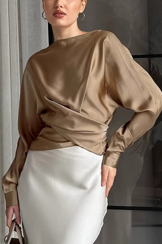 Elegant Draped Blouse