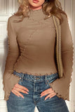 Flare Sleeve Ruffled Blouse
