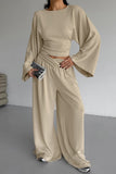 Wide-Sleeve Pants Set
