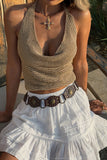 Stylish Crochet Halter Top