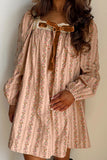 Vintage-Style Dress with Bow Detail