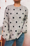 Polka Dot Knit Sweater