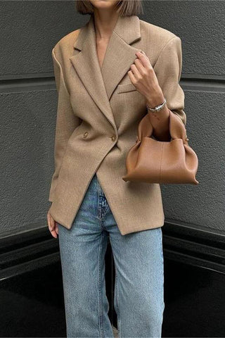 Tailored Double-Breasted Blazer