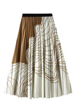 Flowing Pleated Midi Skirt