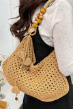 Handmade Beaded Handle Tote Bag