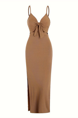 Stylish Tie Front Sundress