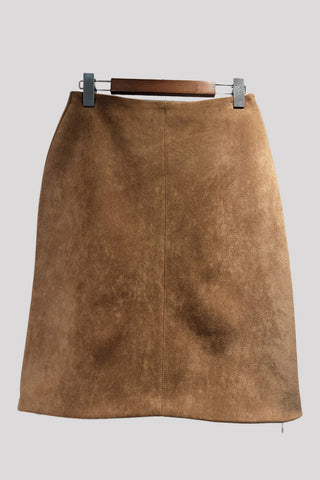 Chic Suede Midi Skirt