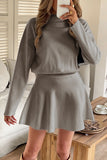 Long-Sleeve Casual Knit Dress