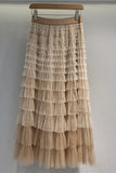 Tiered Ruffle Maxi Skirt