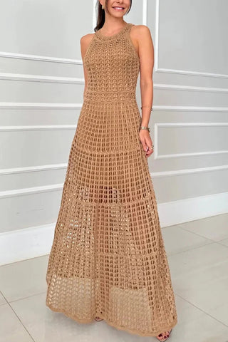 Stylish Crochet Maxi Dress