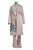 Floral Trench Bandeau & Pants 3-Piece Set