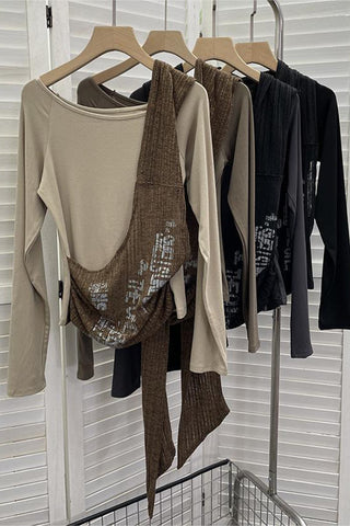 Asymmetrical Layered T-Shirt
