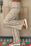 Leopard Print Casual Pants