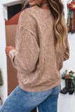 Letter Mineral Wash Pullover Top