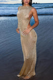 Sleek Maxi Evening Gown