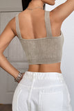 Ribbed V-Neck Cami Top