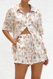 Printed Relaxed Fit Two-Piece Set