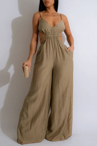 Strappy Wide-Leg Jumpsuit