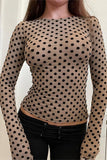 Polka Dot Long Sleeve Top
