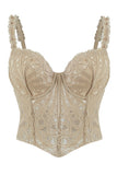 Lace Detail Bustier Top
