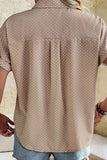 Polka Dot Button-Up Blouse
