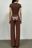Classic Wide Leg Denim Pants