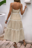 Tiered Button-Front Casual Dress