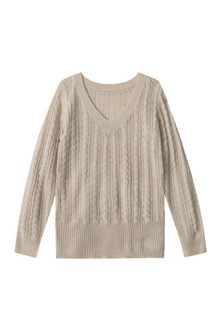 Classic V-Neck Knit Sweater