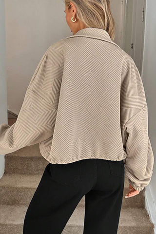 Zip-Up Textured Jacket
