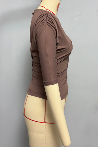 Asymmetric T-Shirt with Ring Detail