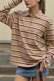 Classic Striped Polo Tee
