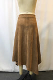 Draped Layered Asymmetric Midi Skirt