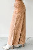 Polka Dot Wide-Leg Casual Pants