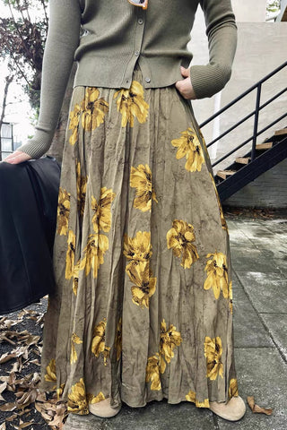Vibrant Floral Maxi Skirt