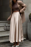 Flowy High-waist A-line Skirt