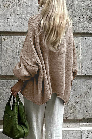 Oversized Button-Front Cardigan